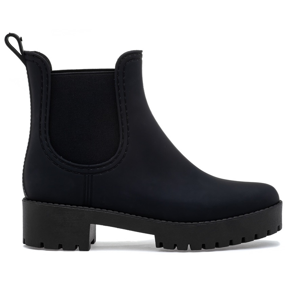 Jeffrey Campbell Black Matte Rain Boots